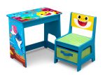 Baby Shark Wood Art Desk and Chair Set Cheap