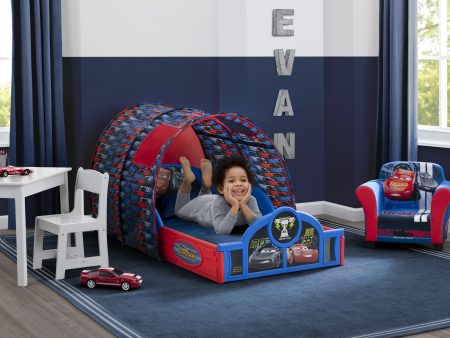 Cars Sleep and Play Toddler Bed with Tent For Sale