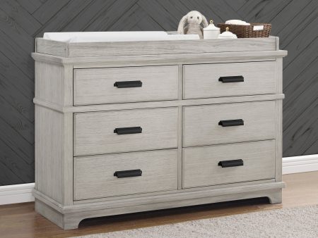 Asher 6 Drawer Dresser with Changing Top and Interlocking Drawers Cheap