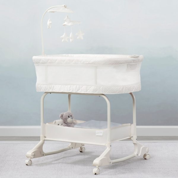 SleepCool Rocking Bassinet with Airflow Mesh Online now