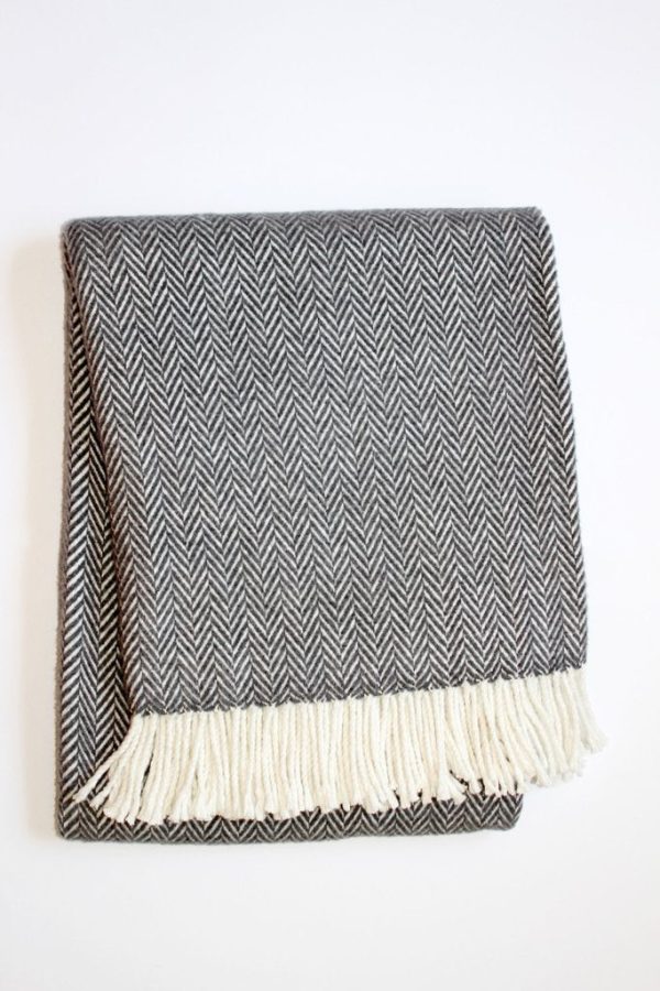 A Soft Idea Plush Herringbone Throw Blanket - Multiple Colors! For Discount