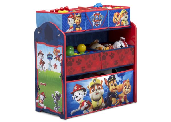 Nick Jr. PAW Patrol 4-Piece Playroom Solution  – Set Includes Table and 2 Chairs and 6-Bin Toy Organizer Hot on Sale