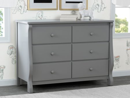 Canton   Eclipse 6 Drawer Dresser with Interlocking Drawers Online Hot Sale