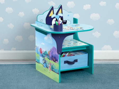 Bluey Chair Desk with Storage Bin Fashion