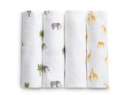 100% Cotton Flannel Baby Receiving Blankets - 4 Pack For Cheap