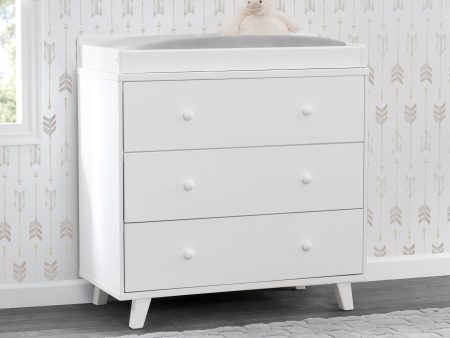 Ava 3 Drawer Dresser with Changing Top and Interlocking Drawers on Sale