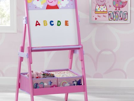 Peppa Pig Wooden Activity Easel with Storage Online Sale