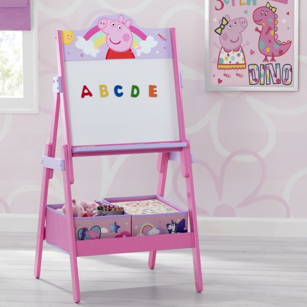 Peppa Pig Wooden Activity Easel with Storage Online Sale