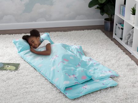 Personalized Nap Mat with Included Pillow and Blanket for Toddlers & Kids Sale