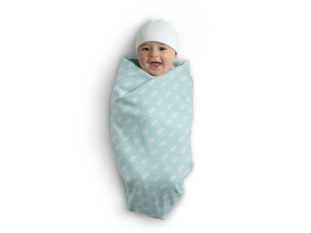 100% Organic Jersey Cotton Baby Receiving Blankets - 2 Pack Hot on Sale