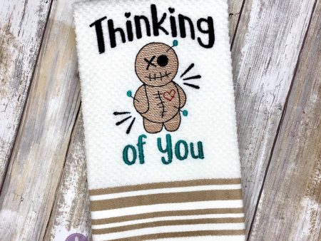 Thinking of you Machine Embroidery Design 5 sizes included DIGITAL DOWNLOAD Online now