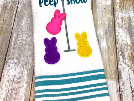 Peep Show applique machine embroidery design (5 sizes included) DIGITAL DOWNLOAD Hot on Sale