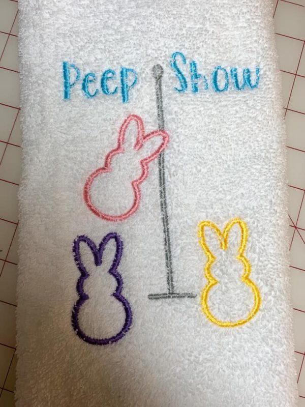 Peep Show applique machine embroidery design (5 sizes included) DIGITAL DOWNLOAD Hot on Sale