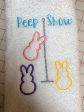 Peep Show applique machine embroidery design (5 sizes included) DIGITAL DOWNLOAD Hot on Sale