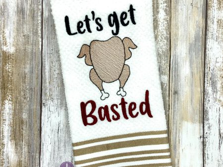 Let s get Basted Machine Embroidery Design 5 sizes included DIGITAL DOWNLOAD Online