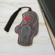 Cat butt heart bookmark bag tag ornament machine embroidery design DIGITAL DOWNLOAD Sale