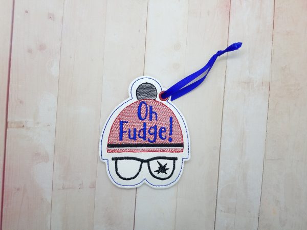 Oh Fudge! Ornament machine embroidery design DIGITAL DOWNLOAD Discount