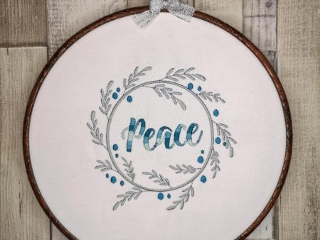 Peace Machine Embroidery Design 5 sizes included DIGITAL DOWNLOAD For Cheap