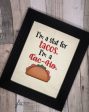 I m a sl#t for Tacos 5 sizes included machine embroidery design DIGITAL DOWNLOAD Hot on Sale