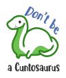 Don t be a C*ntosaurus Applique machine embroidery design (5 sizes included) DIGITAL DOWNLOAD Discount