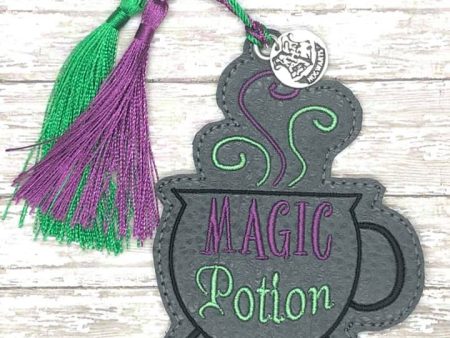 Magic Potion Bookmark bag tag ornament 4x4 machine embroidery design DIGITAL DOWNLOAD Discount