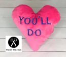 Valentine Heart Stuffies Set of 3 designs (4x4 & 5x7 sizes included) machine embroidery design DIGITAL DOWNLOAD For Sale