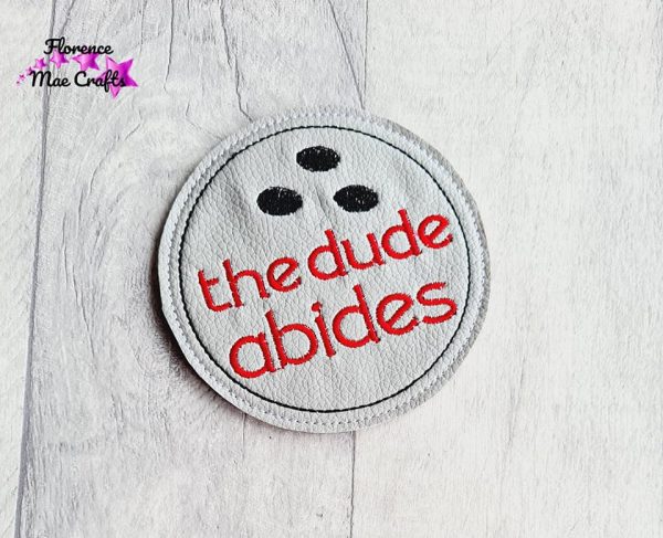 Lebowski Coaster Set of 4 Coaster Machine Embroidery Designs DIGITAL DOWNLOAD Online