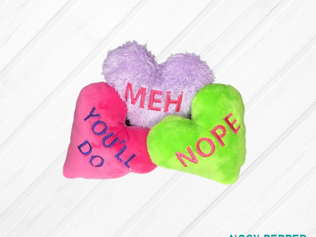 Valentine Heart Stuffies Set of 3 designs (4x4 & 5x7 sizes included) machine embroidery design DIGITAL DOWNLOAD For Sale