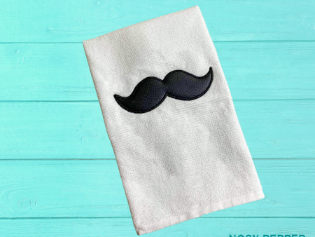 Mustache Applique machine embroidery design 4 sizes included DIGITAL DOWNLOAD For Cheap