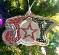 Joy Ornament 4x4 machine embroidery design DIGITAL DOWNLOAD Discount