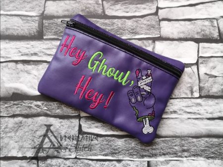 Hey Ghoul Hey ITH Bag 4 sizes available machine embroidery design DIGITAL DOWNLOAD Online Hot Sale