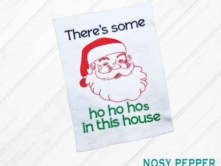 There s some ho ho hos in this house sketchy machine embroidery design 4 sizes included DIGITAL DOWNLOAD Online Sale