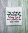 Holiday Spirit machine embroidery design 4 sizes included DIGITAL DOWNLOAD Discount