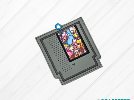 Game Cartridge Applique Bookmark bag tag ornament machine embroidery design DIGITAL DOWNLOAD For Sale