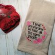 I love you because we hate the same people machine embroidery design (5 sizes included) DIGITAL DOWNLOAD For Discount