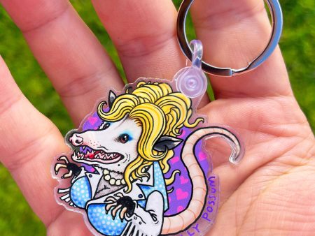 Dolly Possum Acrylic Keychain Cheap