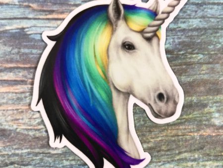 White Unicorn Sticker Online Sale