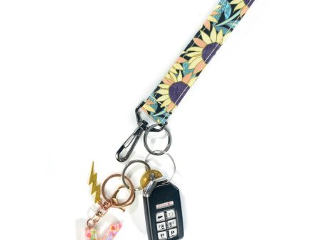 Sunflower Fields Wristlet Key Fob Supply