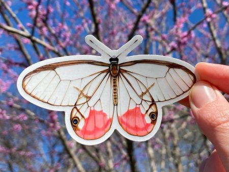 Blushing Phantom with Transparent Wings Sticker Online Sale