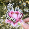 Monarch Caterpillars with Teacup Sticker Online Sale