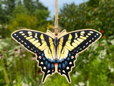 Eastern Tiger Swallowtail Butterfly Wood Print Ornament Hot on Sale