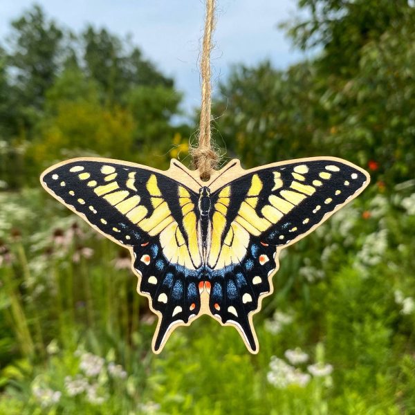 Eastern Tiger Swallowtail Butterfly Wood Print Ornament Hot on Sale