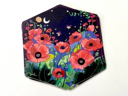 Poppies Vinyl Sticker Sale