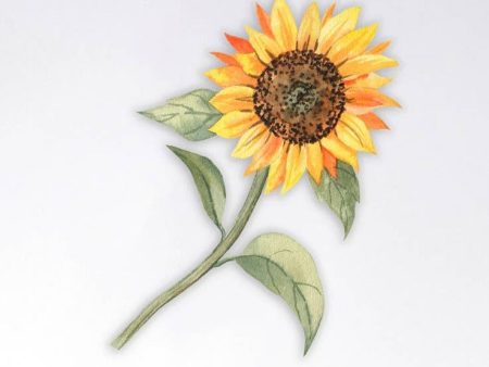 Sunflower Floral Sticker Online Hot Sale