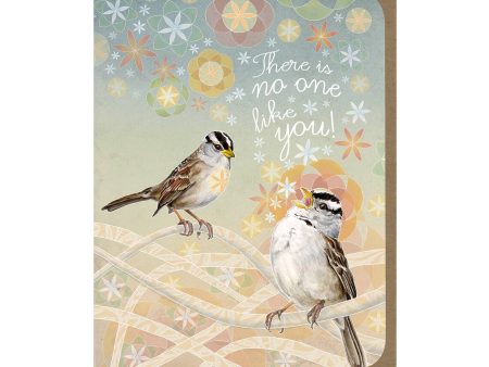 No One Like You Sparrows Card Sale