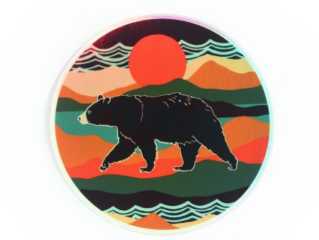 Holographic Bear Country Sticker Fashion