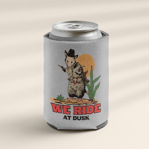 Opossum Cowboy Koozie For Cheap