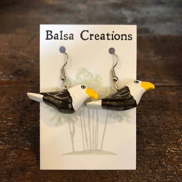 Bald Eagle Balsa Earrings Online Hot Sale