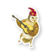 Guitar Owl Vinyl Sticker For Cheap