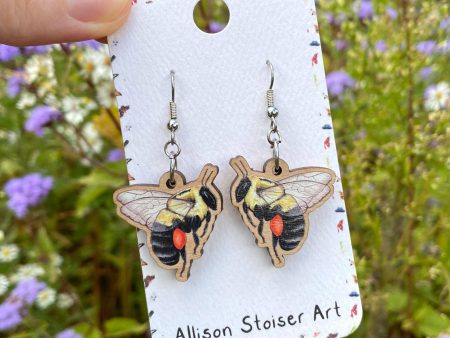 Common Eastern Bumblebee Earrings Online now